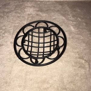Black round metal stand /holder 💕